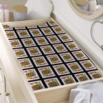 Jack Of Hearts Pattern Print Changing Pad Cover