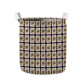 Jack Of Hearts Pattern Print Collapsible Laundry Basket