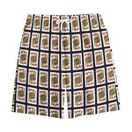 Jack Of Hearts Pattern Print Cotton Shorts