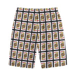 Jack Of Hearts Pattern Print Cotton Shorts
