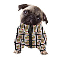 Jack Of Hearts Pattern Print Dog Zip Up Jacket