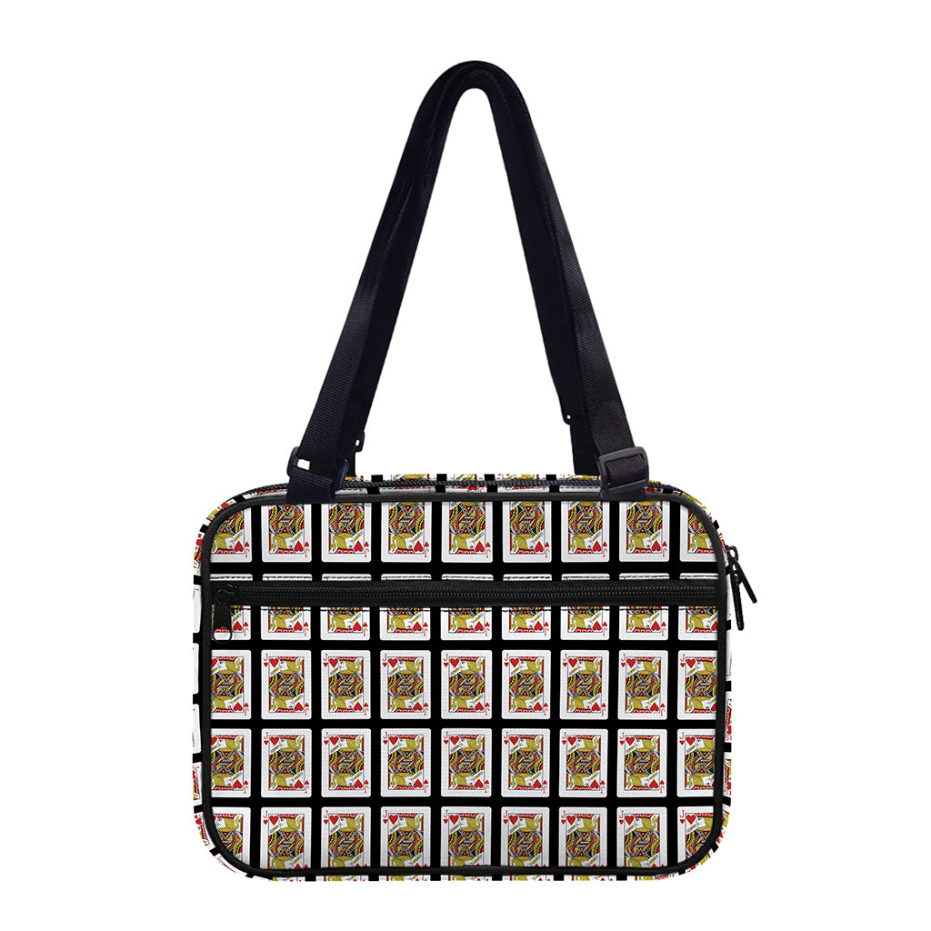 Jack Of Hearts Pattern Print Double Strap Bible Bag