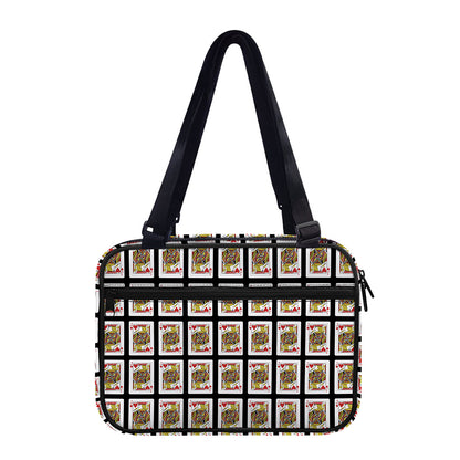 Jack Of Hearts Pattern Print Double Strap Bible Bag