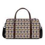 Jack Of Hearts Pattern Print Duffle Bag
