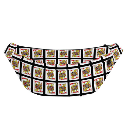 Jack Of Hearts Pattern Print Fanny Pack