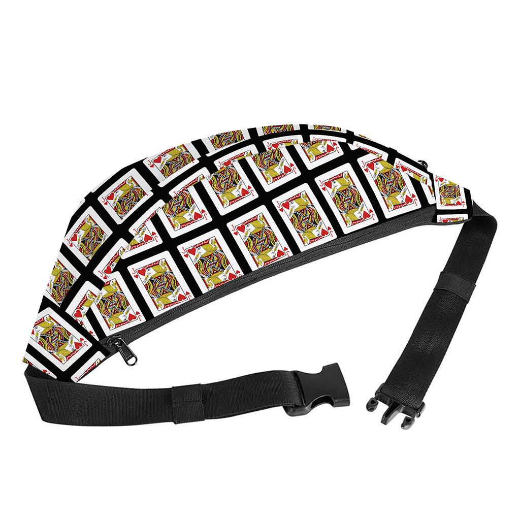 Jack Of Hearts Pattern Print Fanny Pack