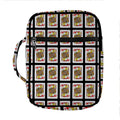 Jack Of Hearts Pattern Print Front Pocket Bible Bag