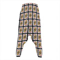 Jack Of Hearts Pattern Print Hammer Pants