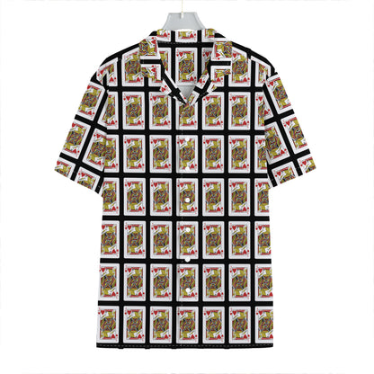 Jack Of Hearts Pattern Print Hawaiian Shirt