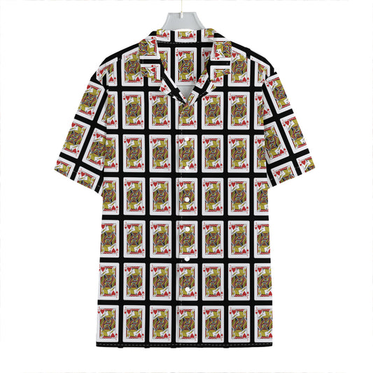 Jack Of Hearts Pattern Print Hawaiian Shirt