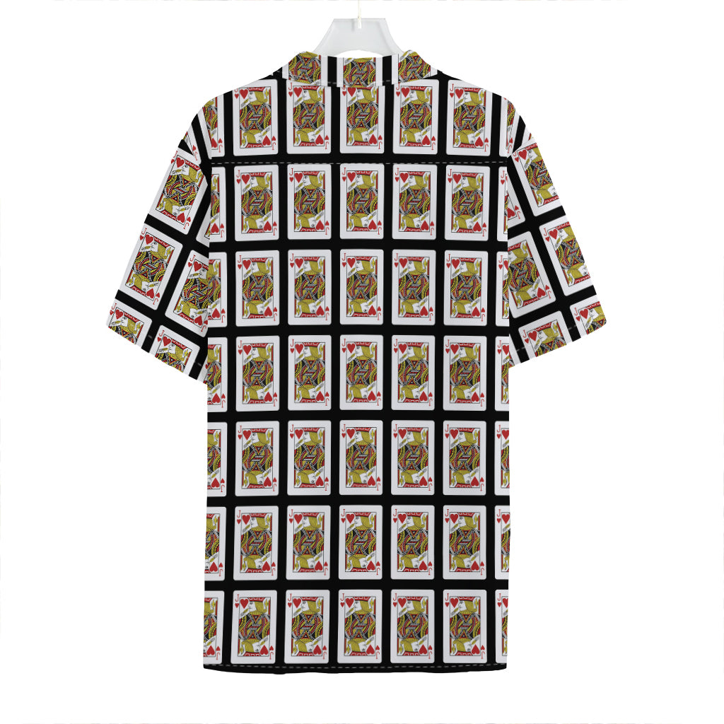 Jack Of Hearts Pattern Print Hawaiian Shirt