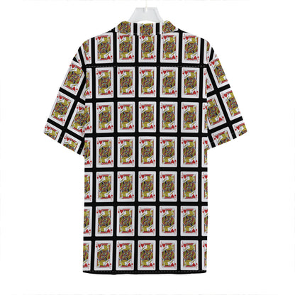 Jack Of Hearts Pattern Print Hawaiian Shirt