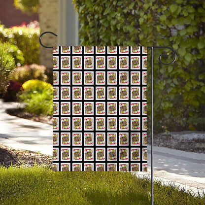 Jack Of Hearts Pattern Print House Flag
