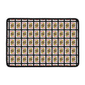 Jack Of Hearts Pattern Print Kitchen Mat