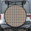 Jack Of Hearts Pattern Print Leather Spare Tire Cover