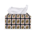Jack Of Hearts Pattern Print Leather Tissue Box Cover