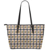 Jack Of Hearts Pattern Print Leather Tote Bag