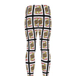 Jack Of Hearts Pattern Print Men's leggings