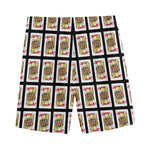 Jack Of Hearts Pattern Print Men's Sports Shorts