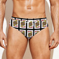 Jack Of Hearts Pattern Print Men's Swim Briefs