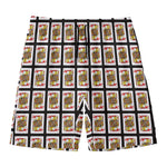 Jack Of Hearts Pattern Print Men's Swim Trunks