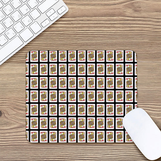 Jack Of Hearts Pattern Print Mouse Pad