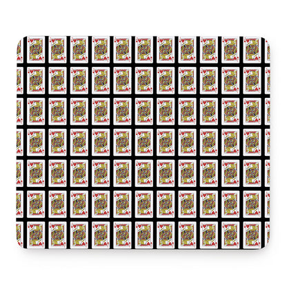 Jack Of Hearts Pattern Print Mouse Pad
