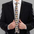 Jack Of Hearts Pattern Print Necktie