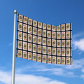 Jack Of Hearts Pattern Print Polyester Flag