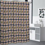 Jack Of Hearts Pattern Print Premium Shower Curtain