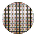 Jack Of Hearts Pattern Print Round Blanket