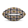 Jack Of Hearts Pattern Print Rugby Ball