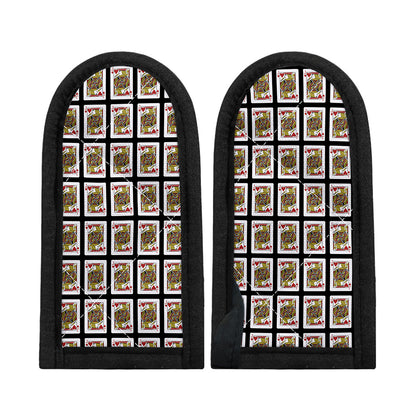Jack Of Hearts Pattern Print Skillet Handle Cover