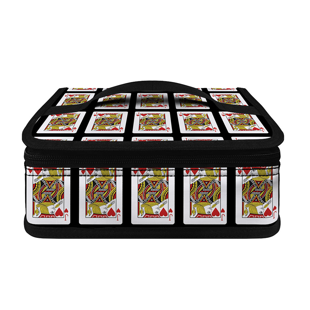 Jack Of Hearts Pattern Print Small Lunch Bag