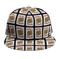 Jack Of Hearts Pattern Print Snapback Cap