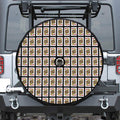 Jack Of Hearts Pattern Print Tire Cover With Camera Hole