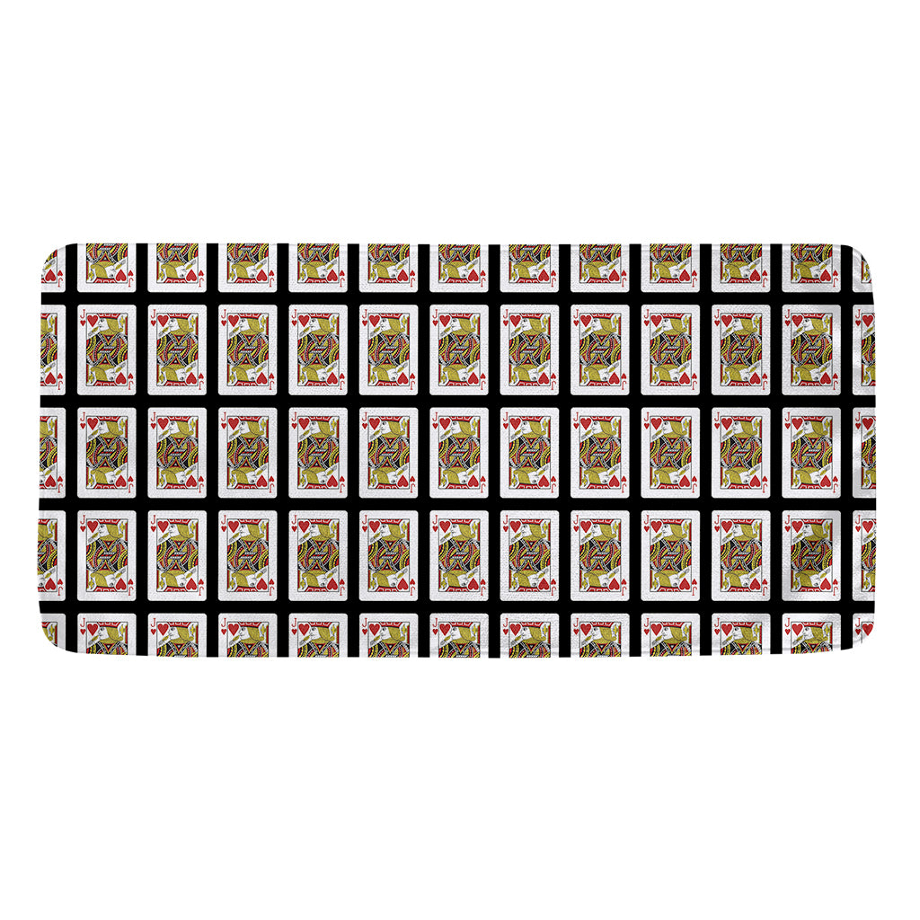 Jack Of Hearts Pattern Print Towel