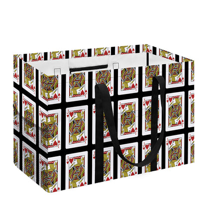 Jack Of Hearts Pattern Print Utility Tote Bag