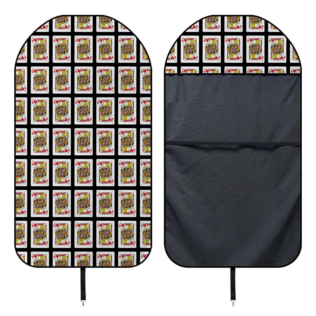 Jack Of Hearts Pattern Print Waterproof Car Seat Cover