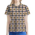 Jack Of Hearts Pattern Print Women's Polo Shirt