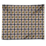 Jack Of Hearts Playing Card Pattern Print Tapestry