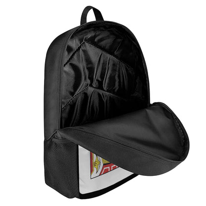 Jack Of Hearts Playing Card Print 17 Inch Backpack
