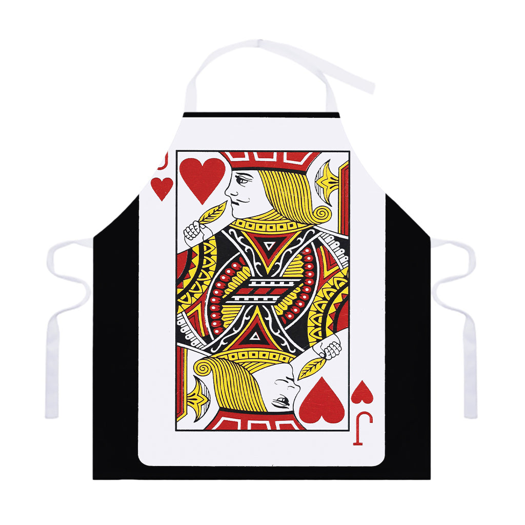 Jack Of Hearts Playing Card Print Adjustable Apron