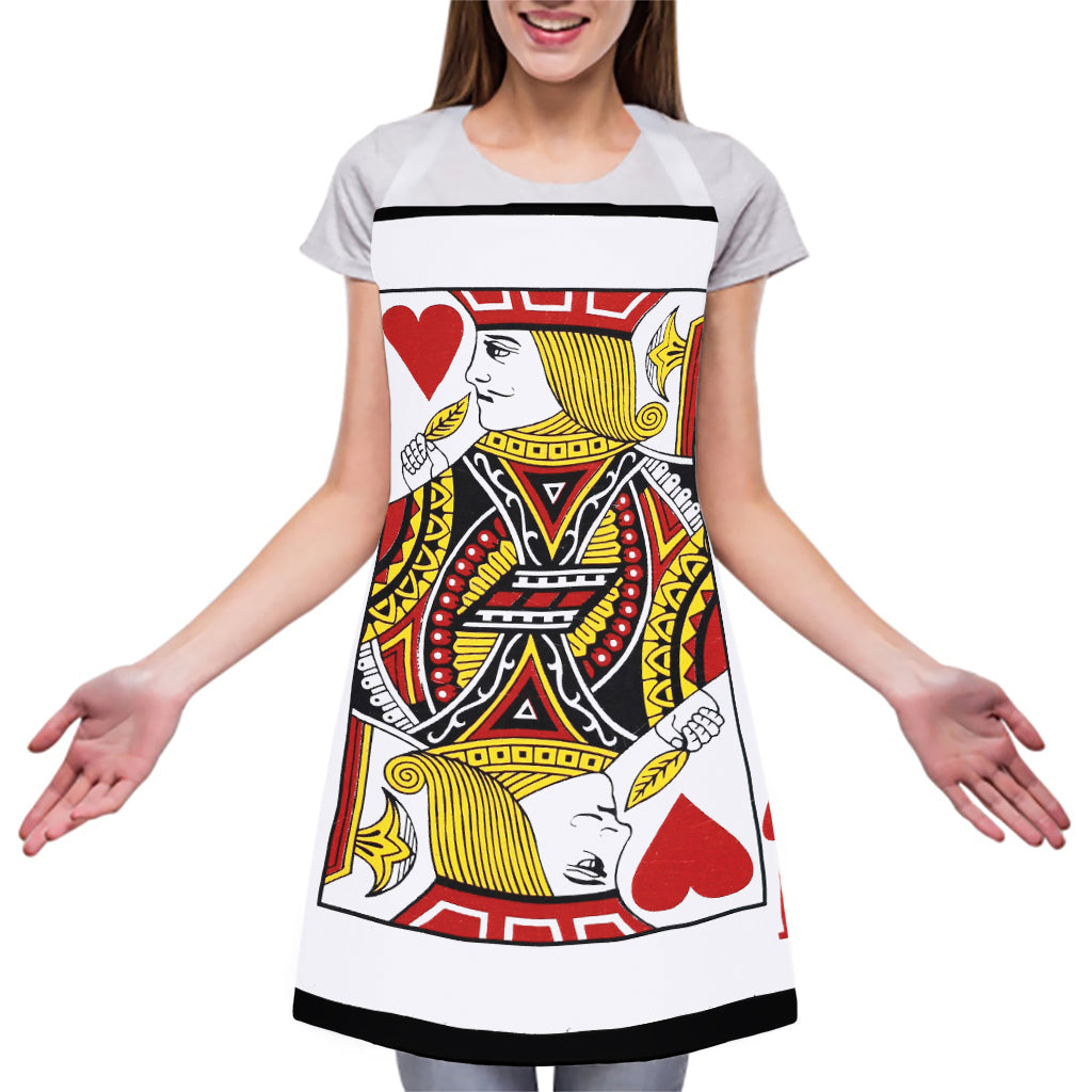 Jack Of Hearts Playing Card Print Adjustable Apron
