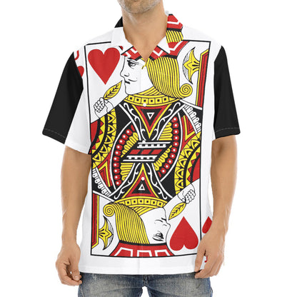 Jack Of Hearts Playing Card Print Aloha Shirt