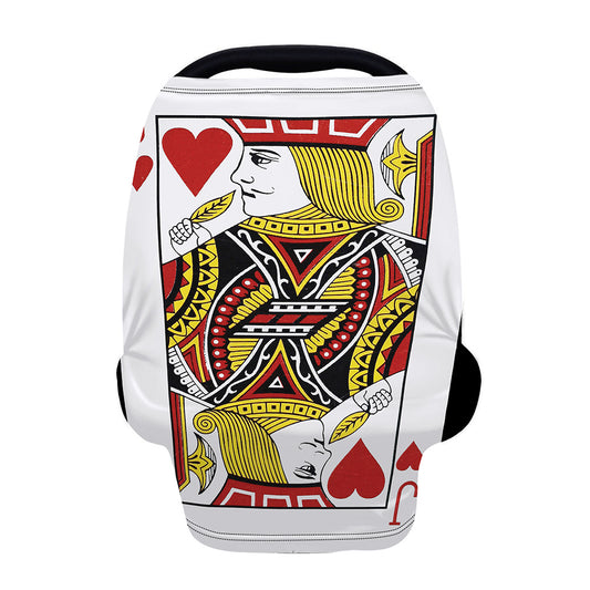 Jack Of Hearts Playing Card Print Baby Seat Cover