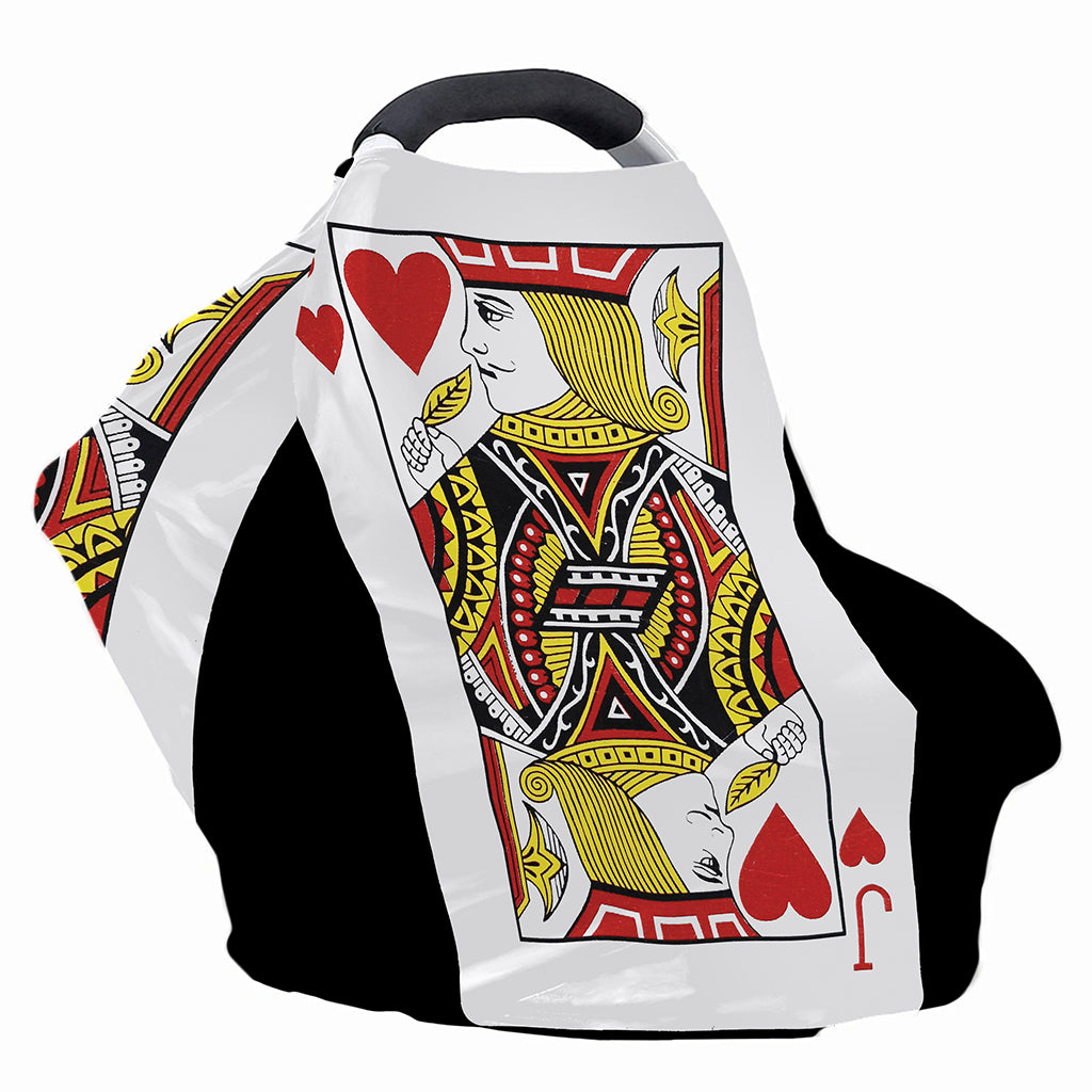 Jack Of Hearts Playing Card Print Baby Seat Cover