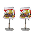 Jack Of Hearts Playing Card Print Bar Stool Covers