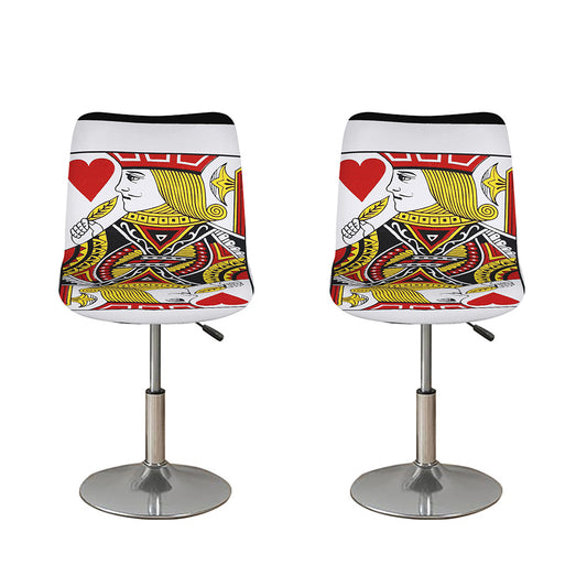 Jack Of Hearts Playing Card Print Bar Stool Covers