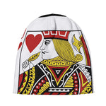 Jack Of Hearts Playing Card Print Beanie